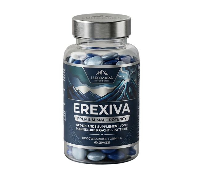 Verpakking van het Erexiva voedingssupplement